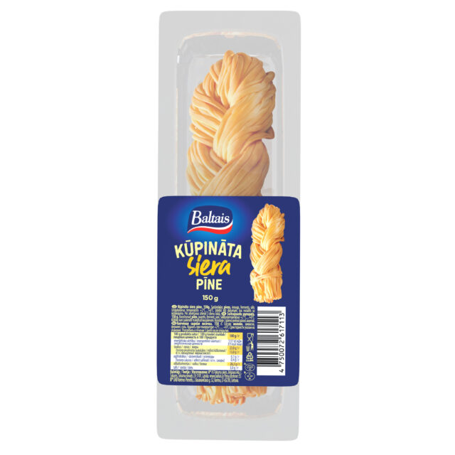 Baltais Kūpināta siera pīne, 150g