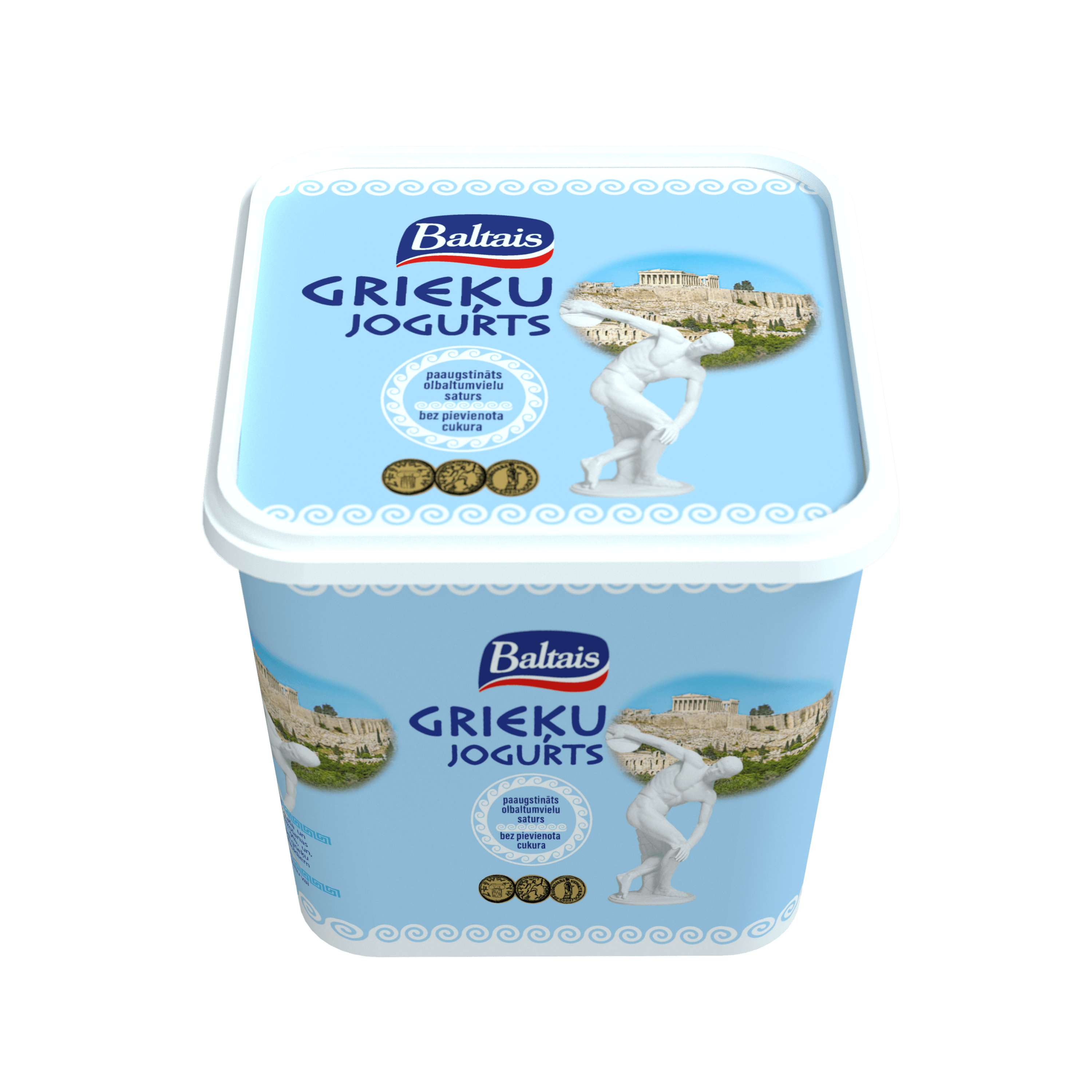 Baltais Grieķu jog.bez piedevām, 1kg