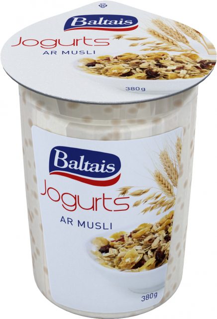 Baltais Jogurts ar musli, 380g