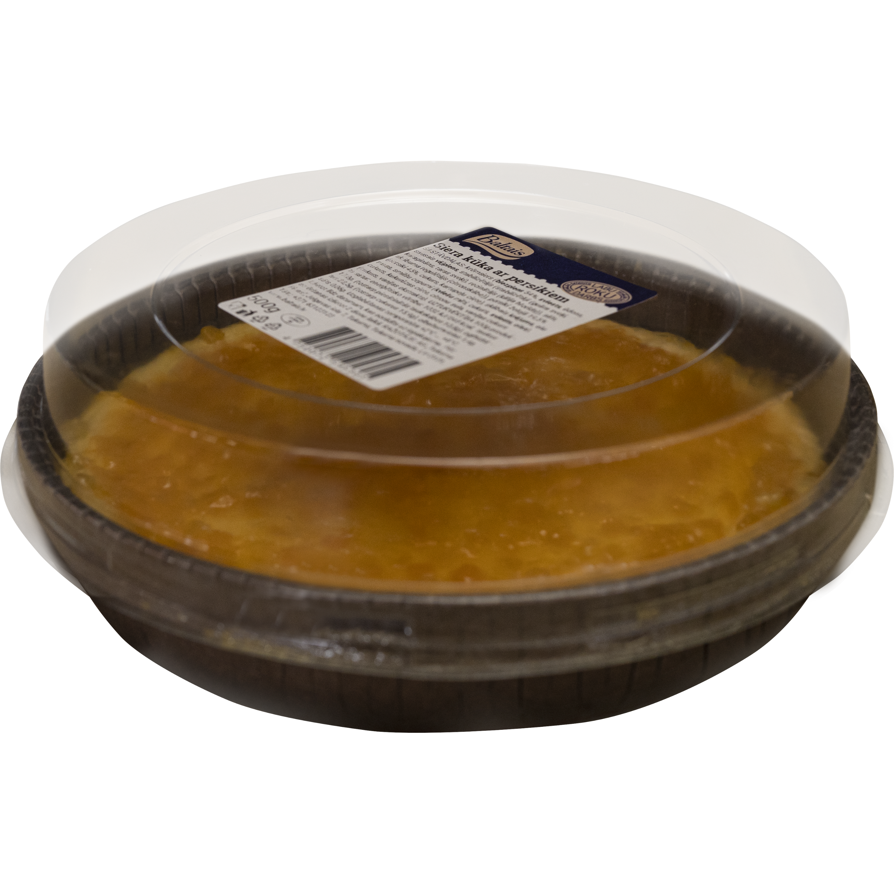 Baltais Siera kūka ar persikiem, 500g