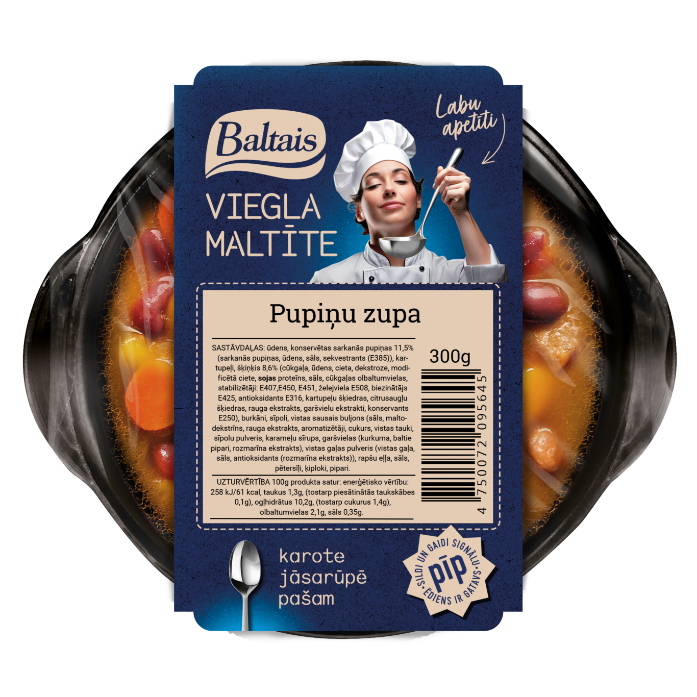 Baltais Pupiņu zupa, 300g 