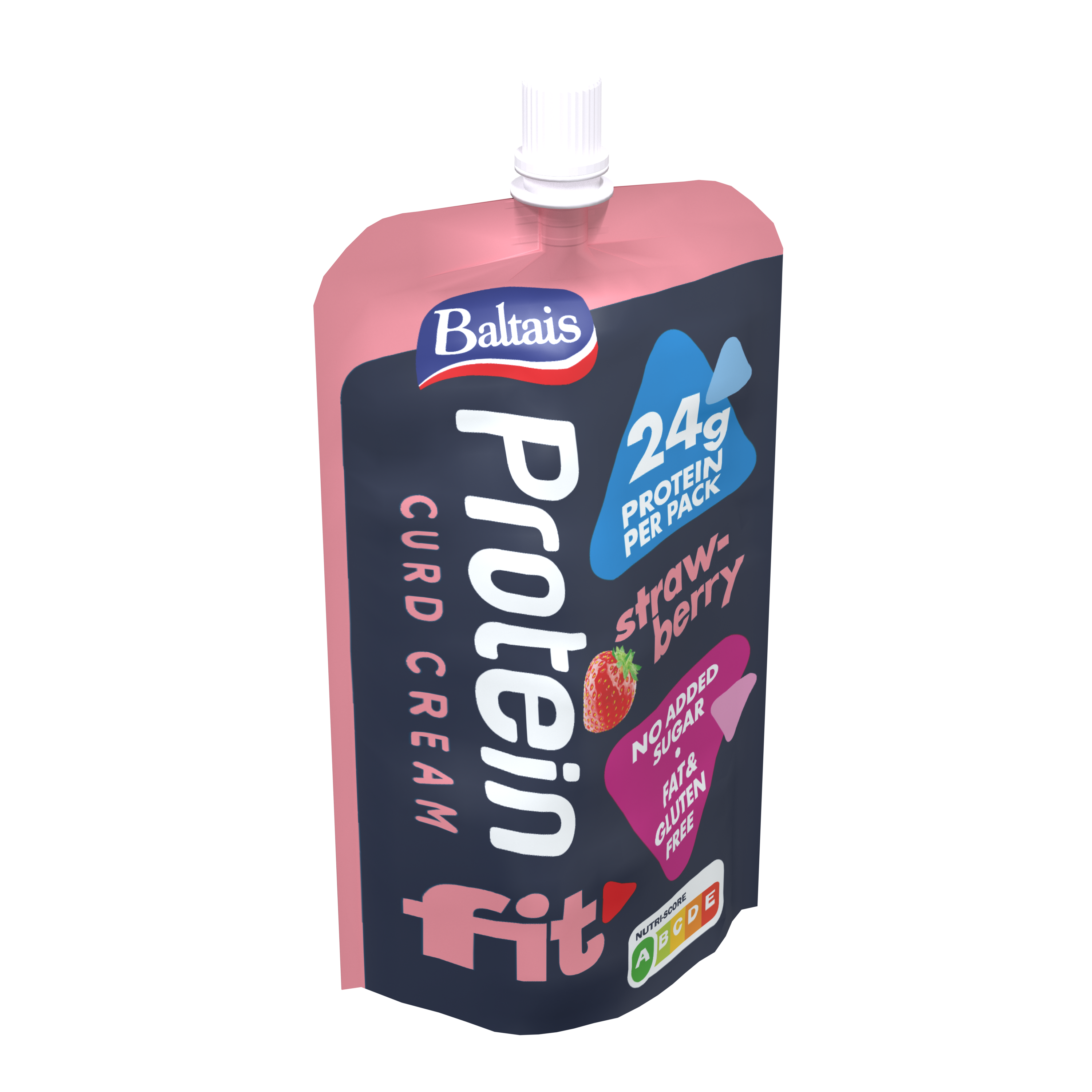 Baltais PROTEIN Biezp.krēms Zemeņu,  200g