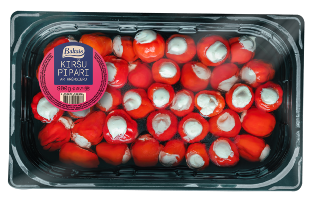 Baltais Ķiršu pipari pildīti ar krēmsieru, 900g