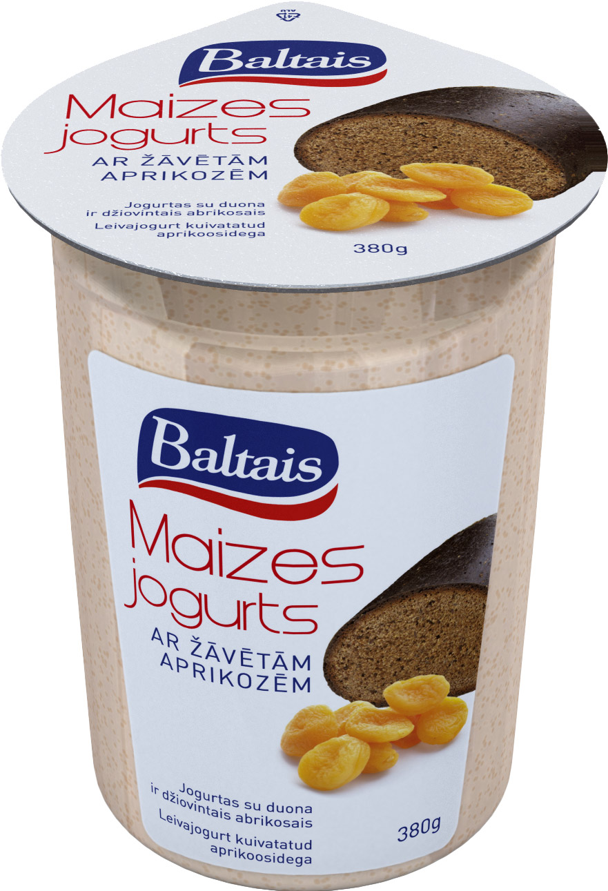 Baltais Maizes jogurts ar žāvētām aprikozēm, 38g