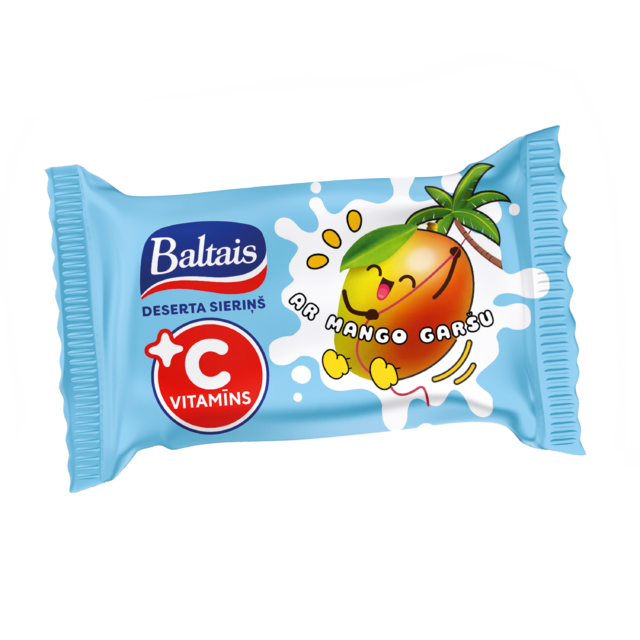 Baltais Deserta sieriņš ar C vitamīnu un mango garšu, 38g