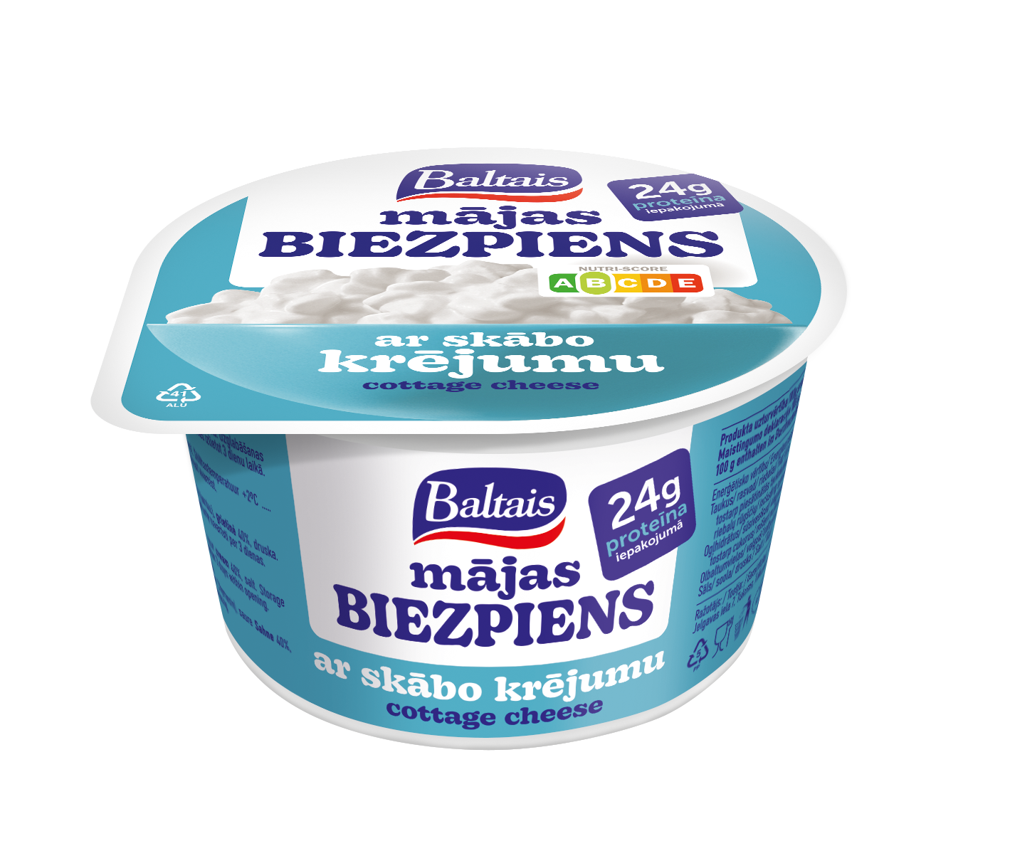 Baltais Mājas biezpiens ar skābo krējumu, 200g