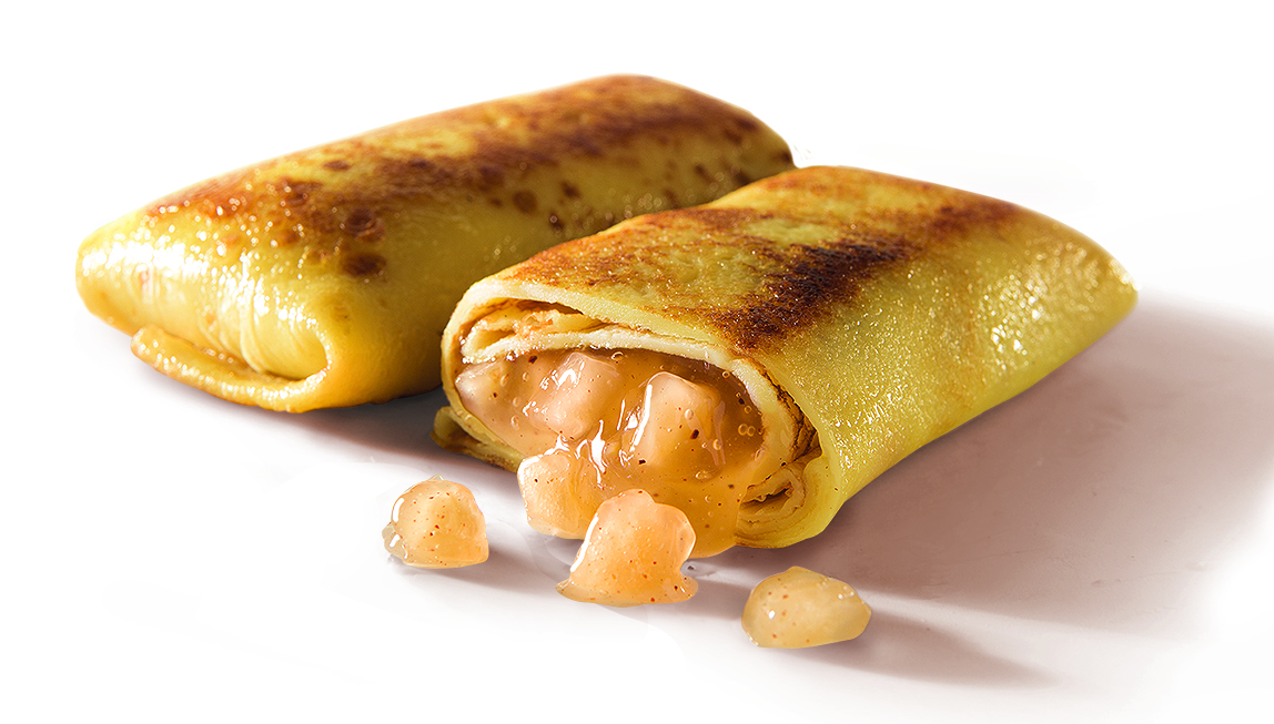 Baltais Plānās pankūkas ar ābolu - kanēļa pildījumu, 90g