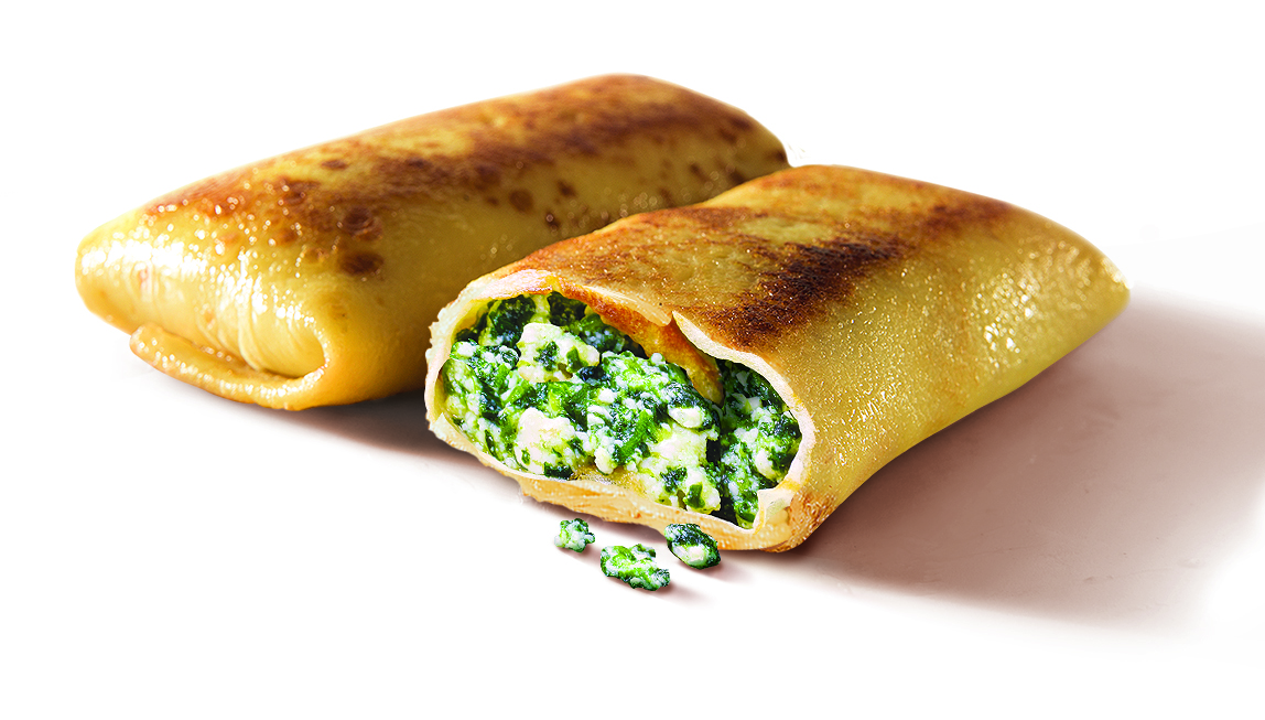 Baltais Pankūkas ar grieķu sieru, spinātiem, 90g