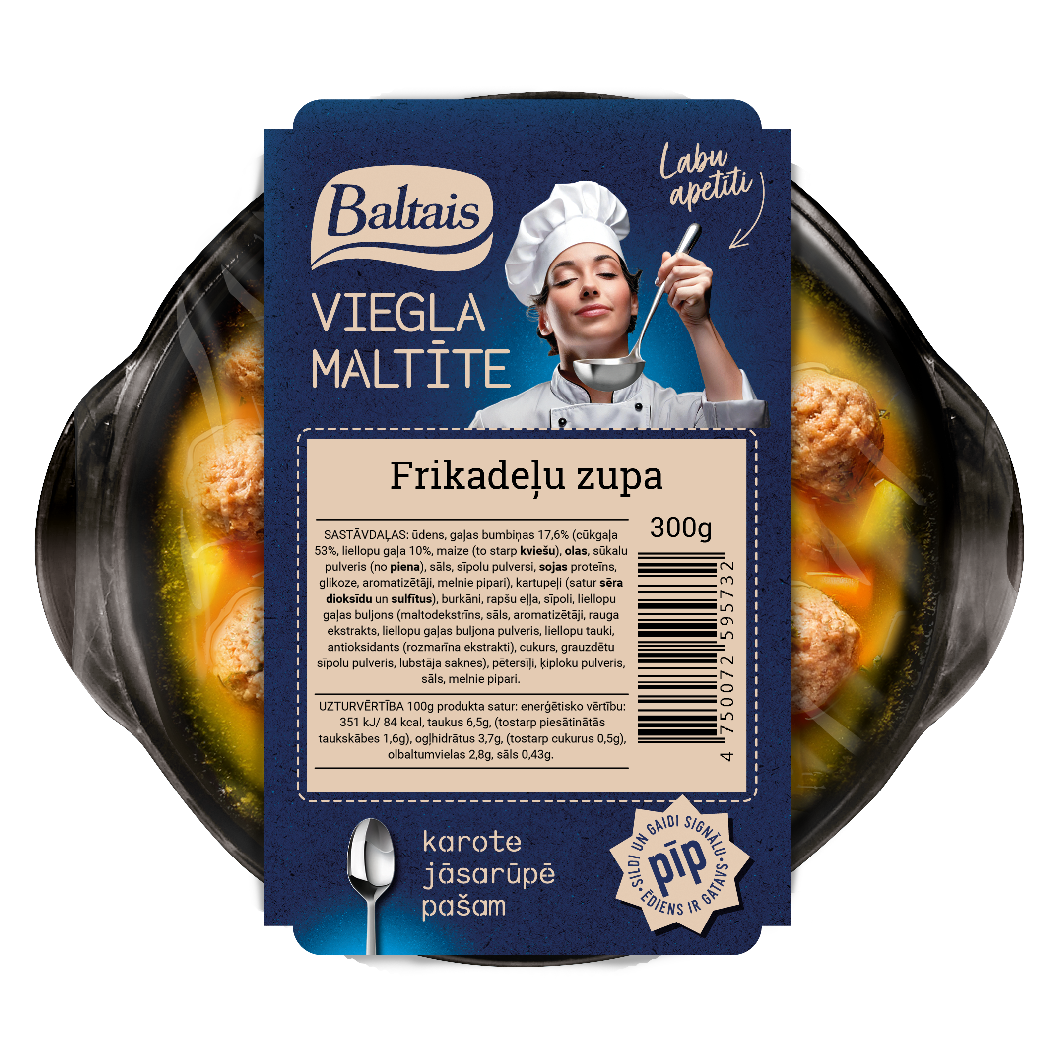 Baltais Zupa Frikadeļu, 300g