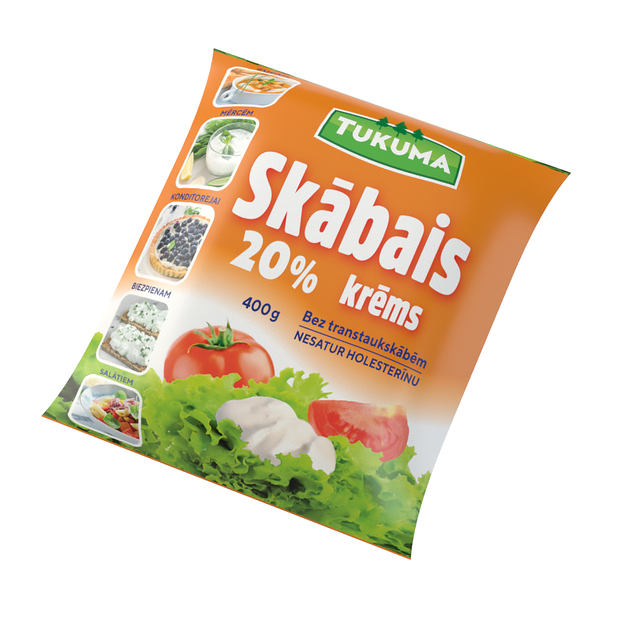 Tukuma Skābais krēms 20%, 400g