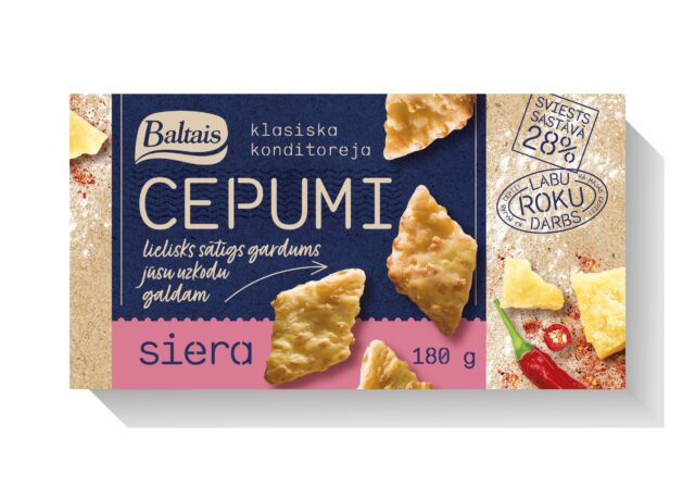 Baltais Siera cepumi, 180g