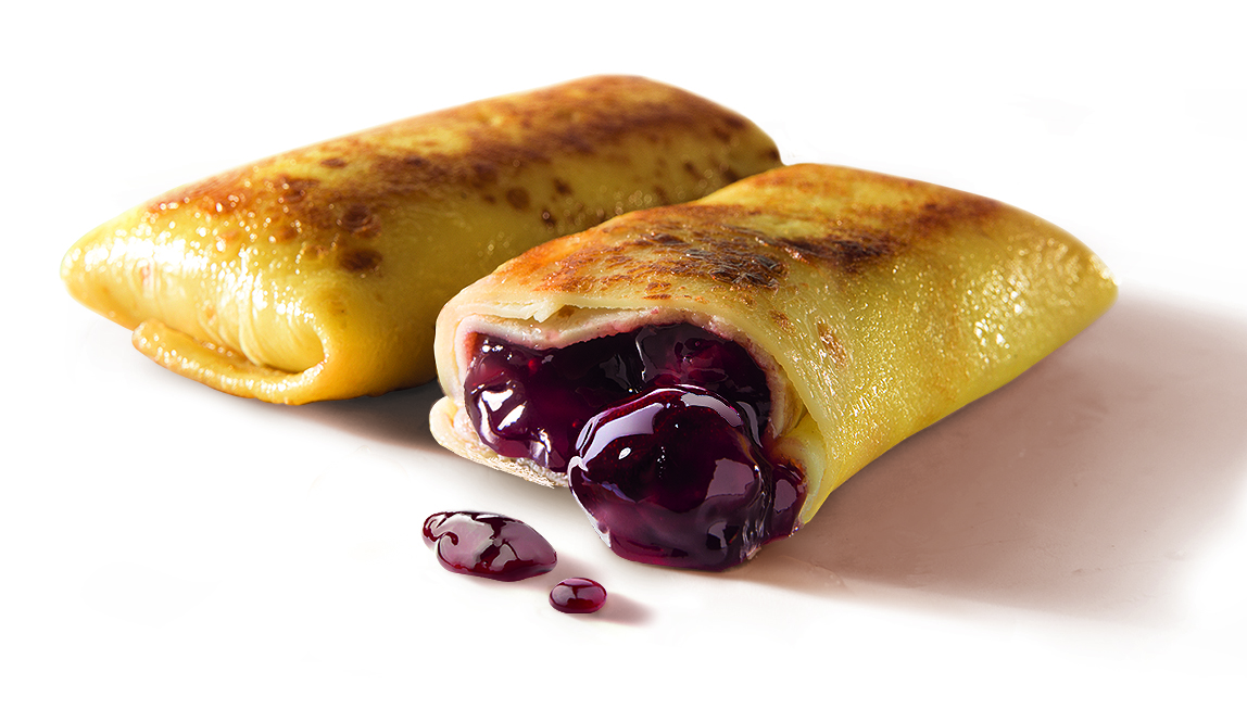 Baltais Pankūkas ar ķiršu pildījumu, 90g