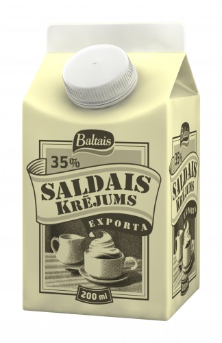 Baltais Exporta Saldais krējums 35%, 200ml