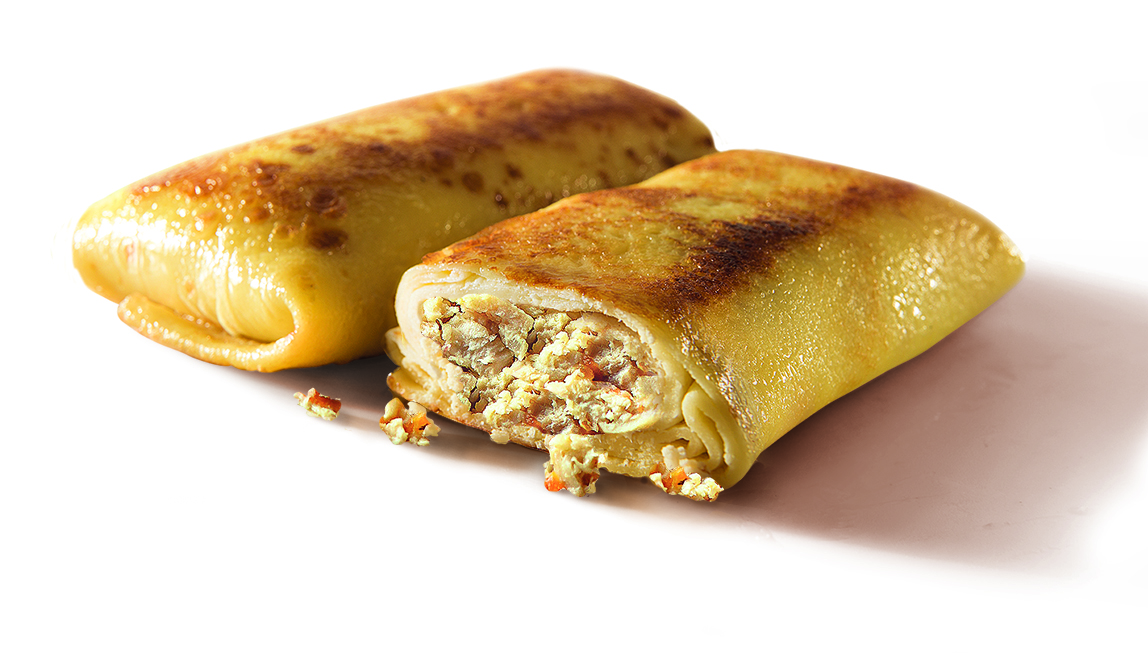 Baltais Pankūkas ar tītara gaļas pildījumu, 90g