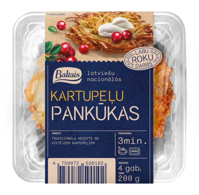 Baltais Kartupeļu pankūkas,  200g